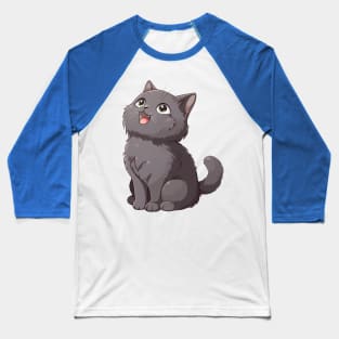 Cute Chartreux Cat Baseball T-Shirt